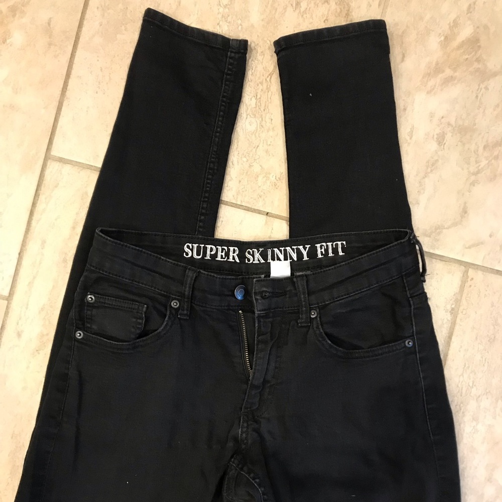 MENS super skinny jeans black
